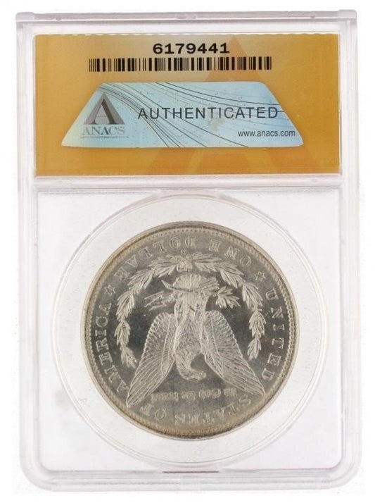 1881 San Francisco Morgan Silver Dollar ANACS MS63 MS 63 Edge Toning only