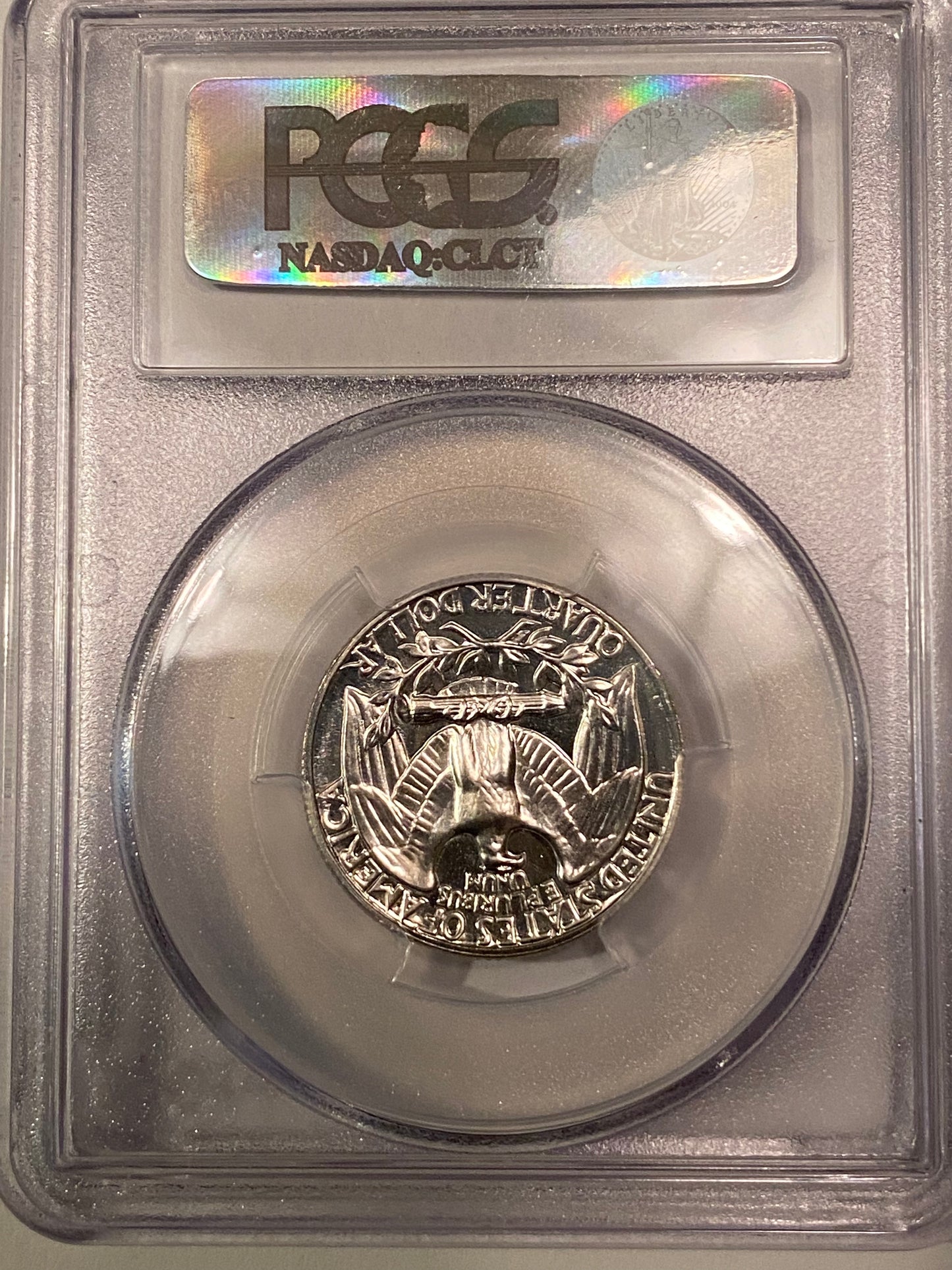 PR66 1964 25C Washington Silver Proof Quarter, PCGS Secure - Beautifully Toned