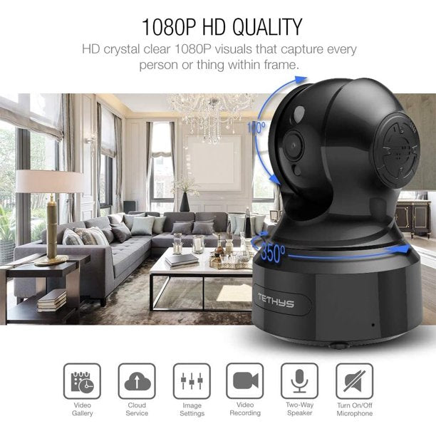 TETHYS Wireless Security Camera 1080P Indoor