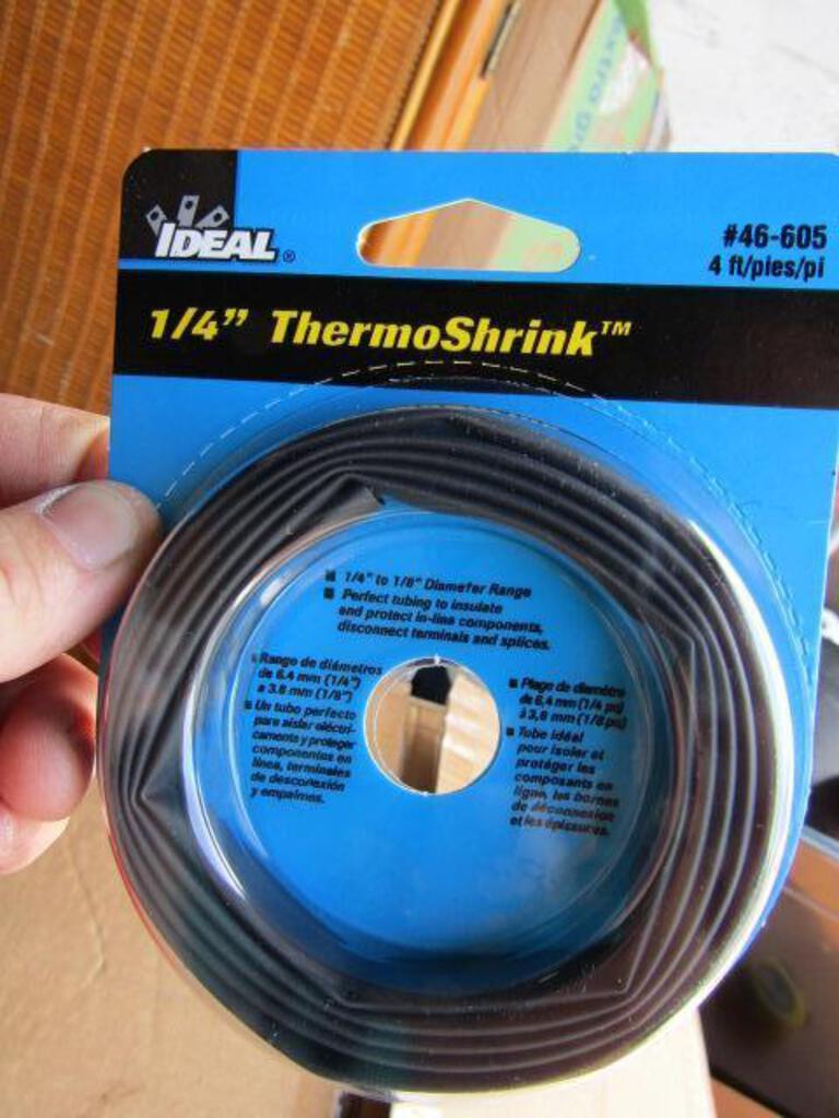 Ideal ThermoShrink 1/4" Heat Shrink Tubing Model No: 46-605