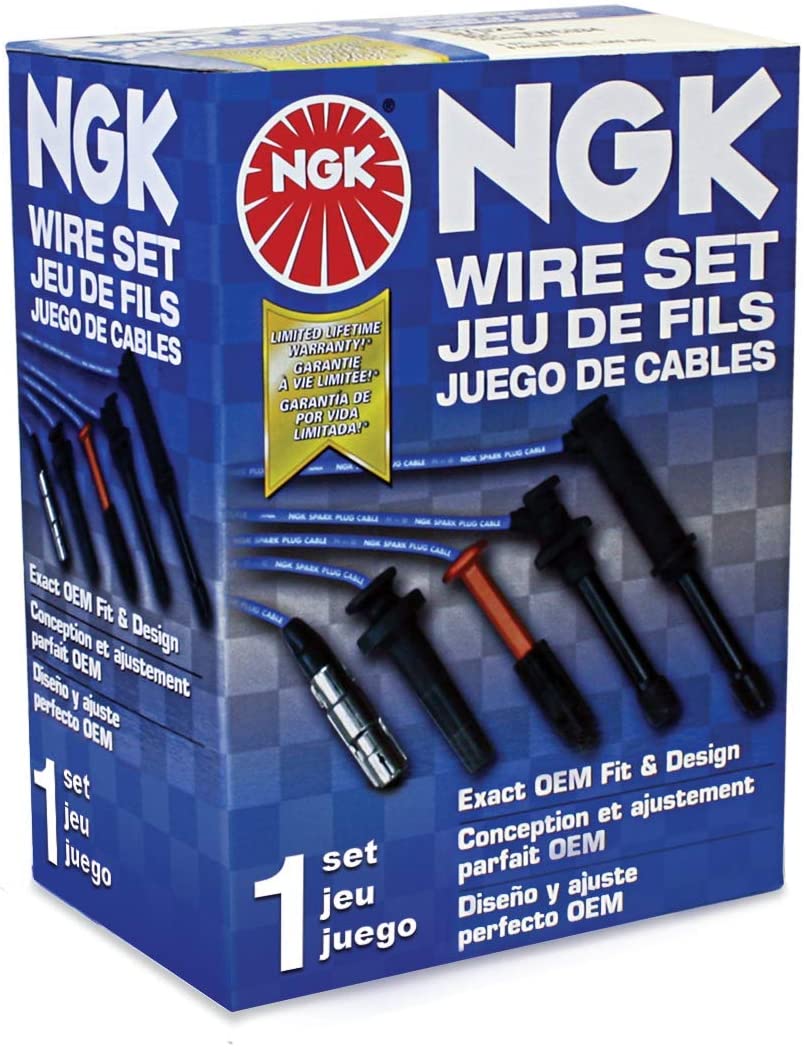 NGK (53141) RC-CRX067 Spark Plug Wire Set - 2007 - 2011 Jeep Wrangler - Open Box
