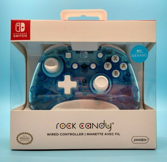 PDP Rock Candy Wired Controller Blue Pink Berry Cherry Pink... - Nintendo Switch