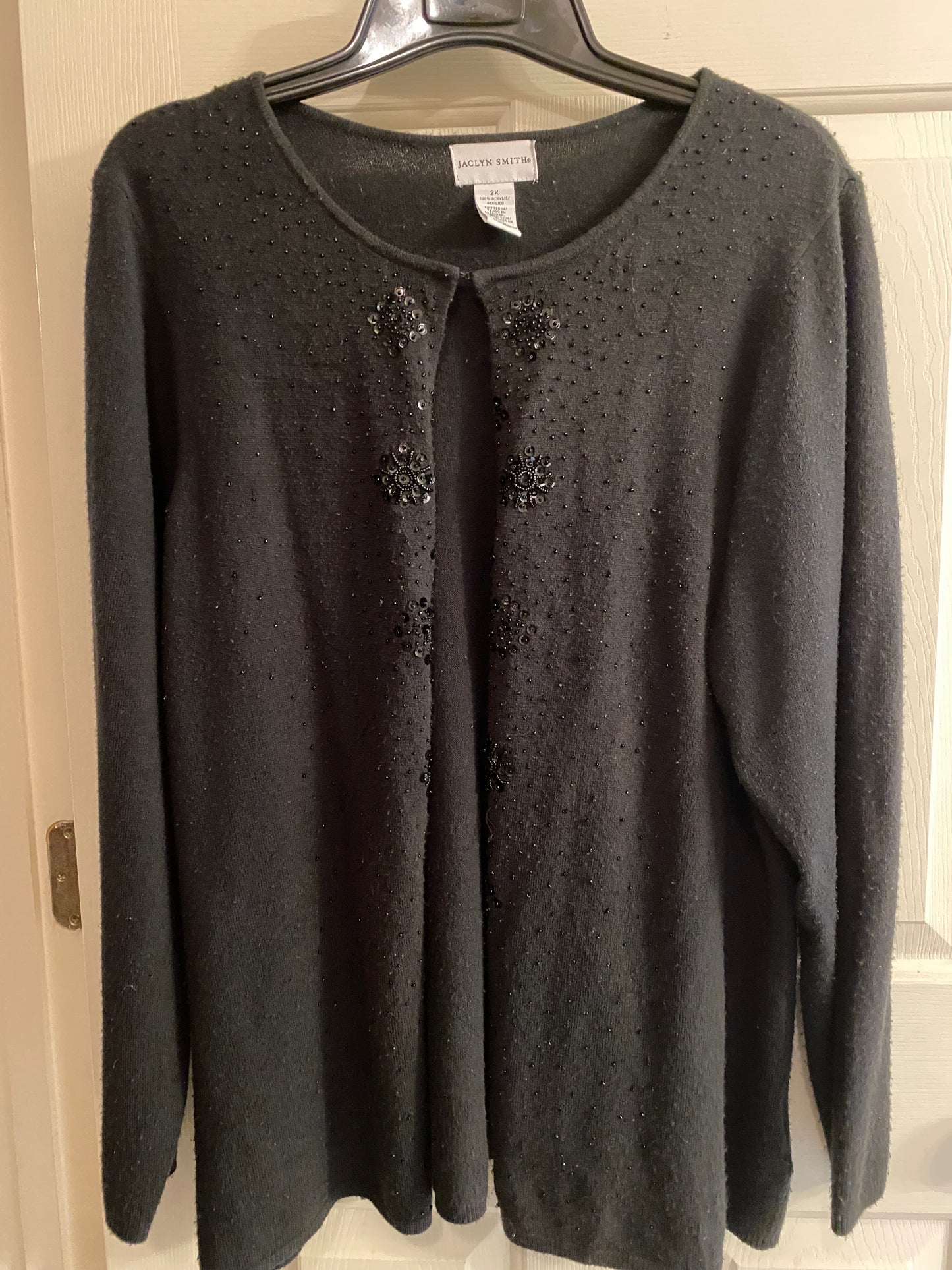 Jaclyn Smith Knitted 100% Acrylic Black Sweater Size 2X