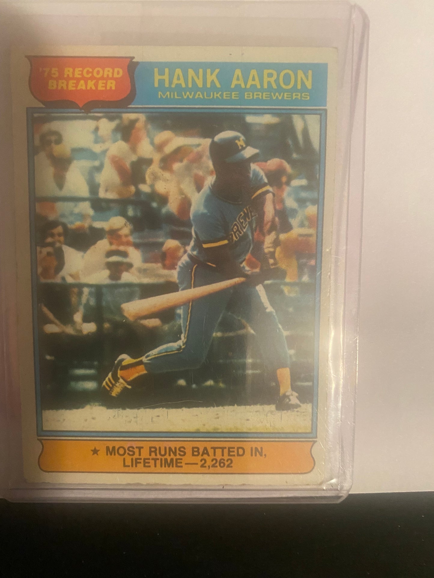 Topps Hank Aaron Collectible Baseball Card