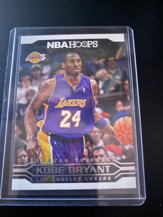 Kobe Bryant NBA Hoops Los Angeles Lakers Career Tribute Trading Card