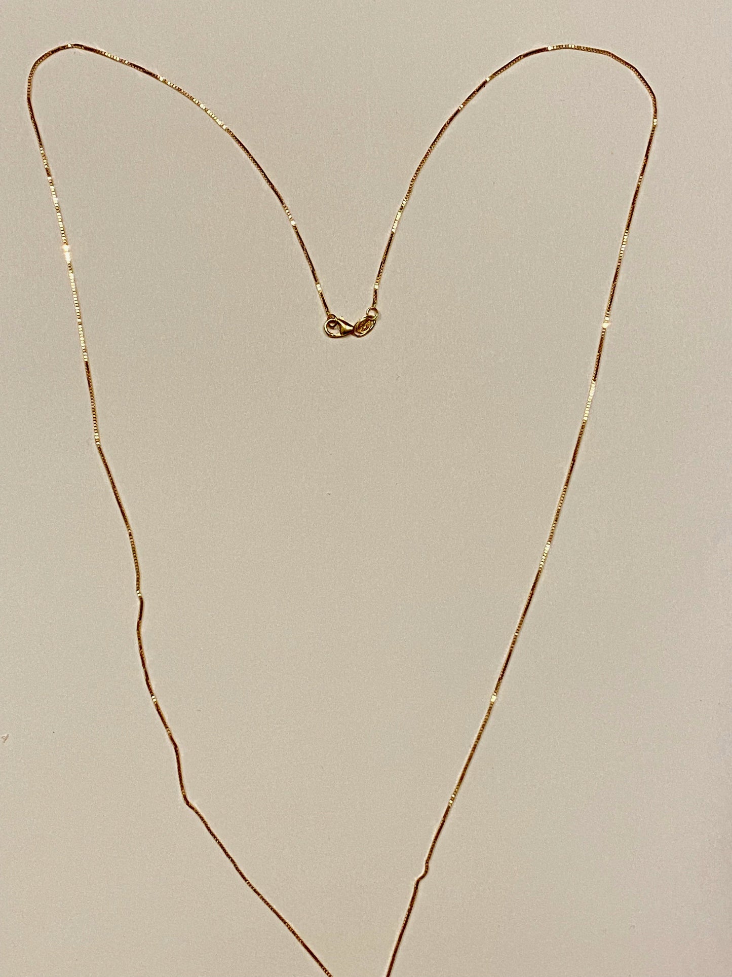 14k Yellow Gold 30" Box Chain Necklace - Elegant in design