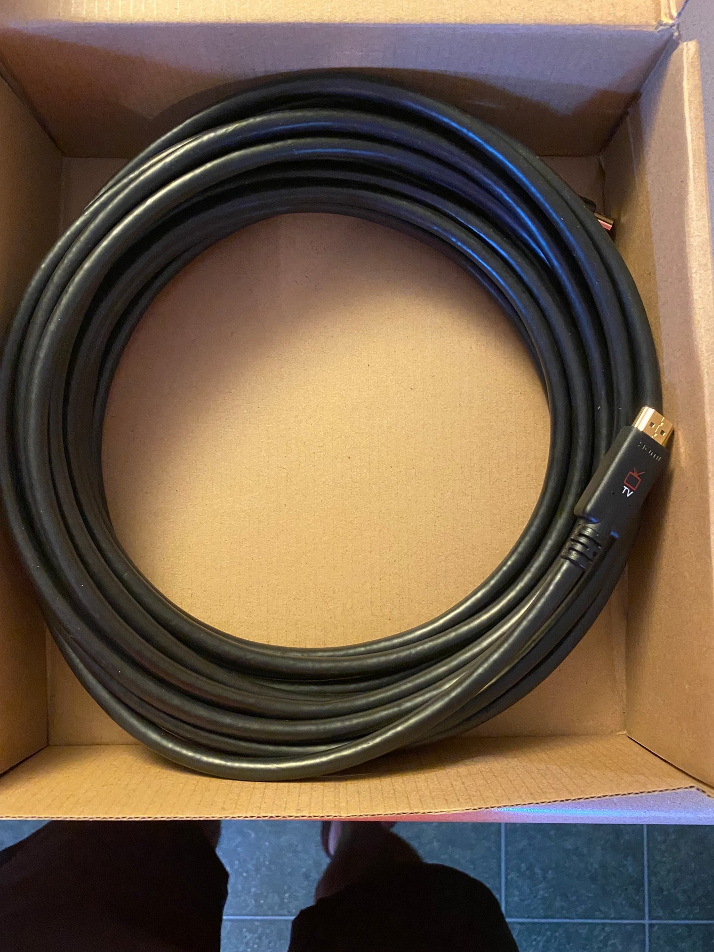 AmazonBasics 25 Feet High-speed HDMI Cable - New Open/Damaged Box