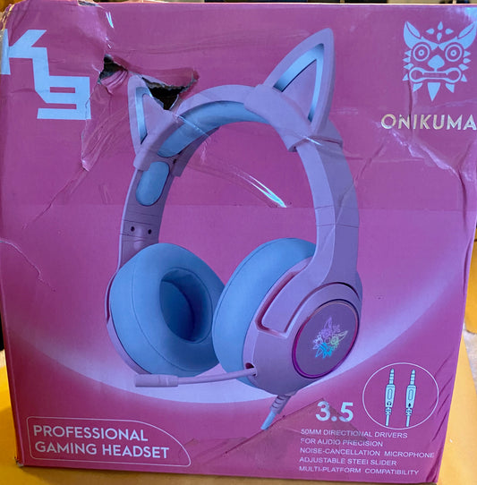 Onikuma K9 Gaming Headset Noise Cancelling Mic Over-Ear RGB for PS4 PC Xbox One