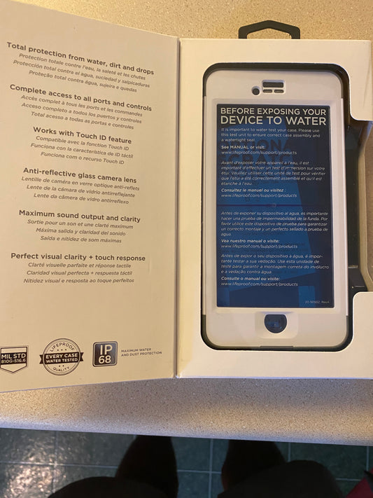 LifeProof iPhone 6 Plus Waterproof Case (5.5" Version)-Black - Damaged Box