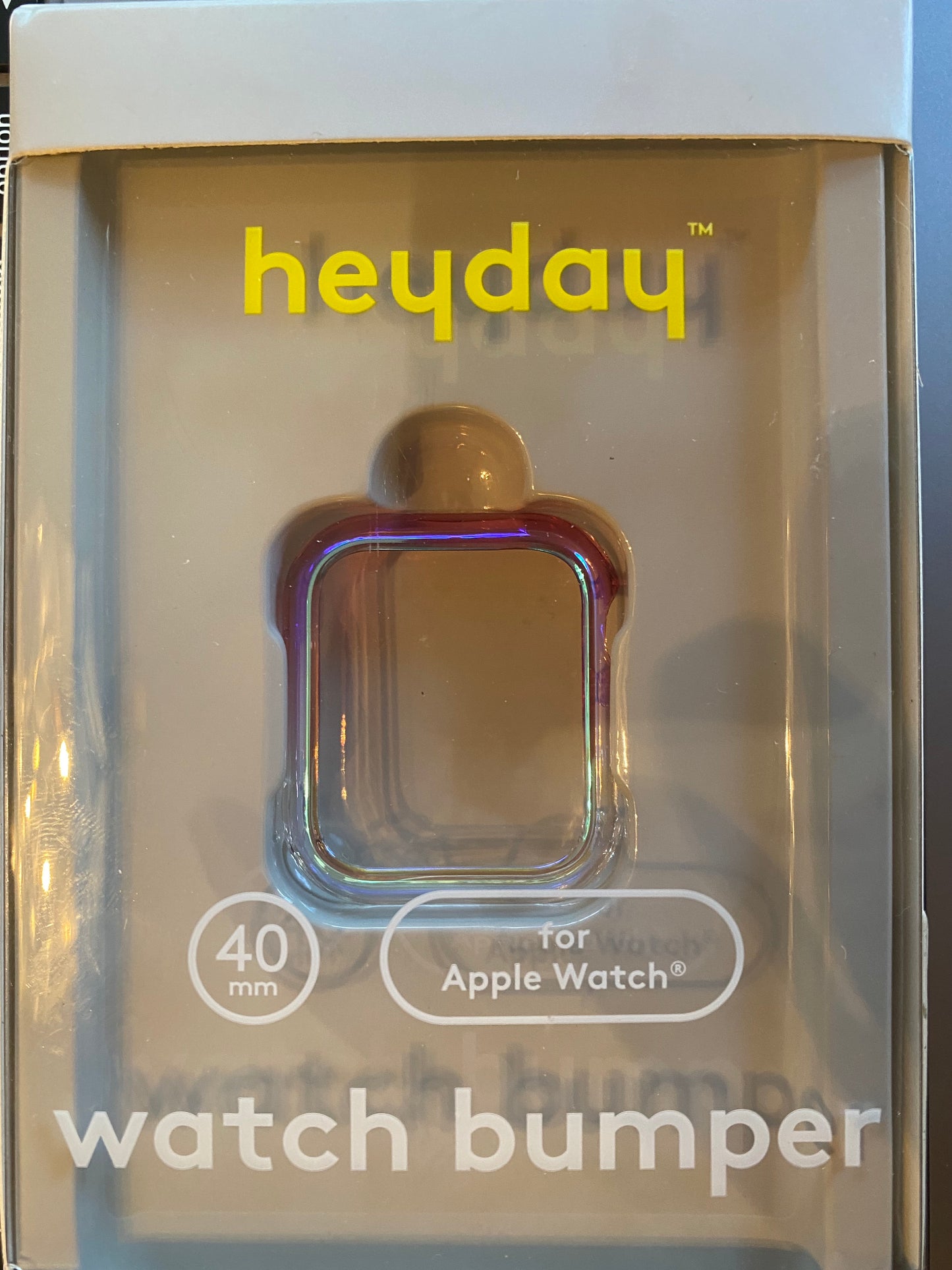 Heyday 40mm Glass Hybrid Protector with Rubber Bumper for Apple Watch