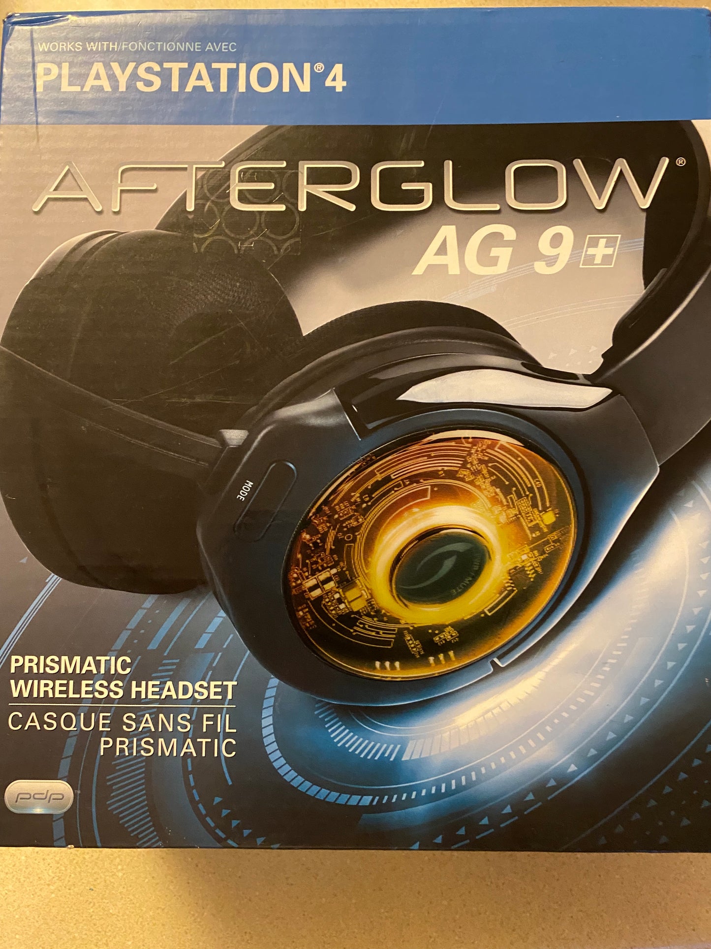 PDP Afterglow AG 9+ Prismatic Black Wireless Headset for PlayStation 4 - Open Box