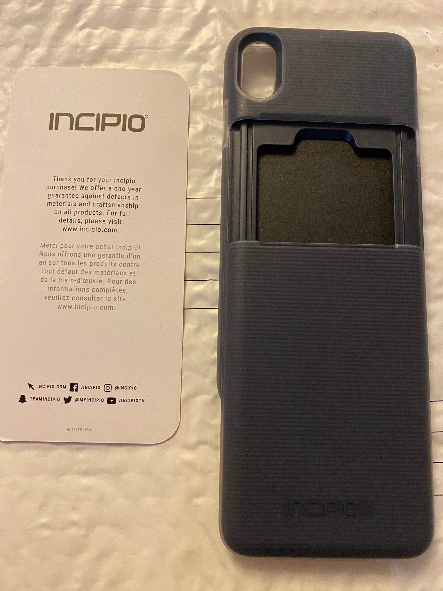 Incipio Stowaway Phone Case w/ Credit Card Case and Kickstand for Samsung Galaxy S7
