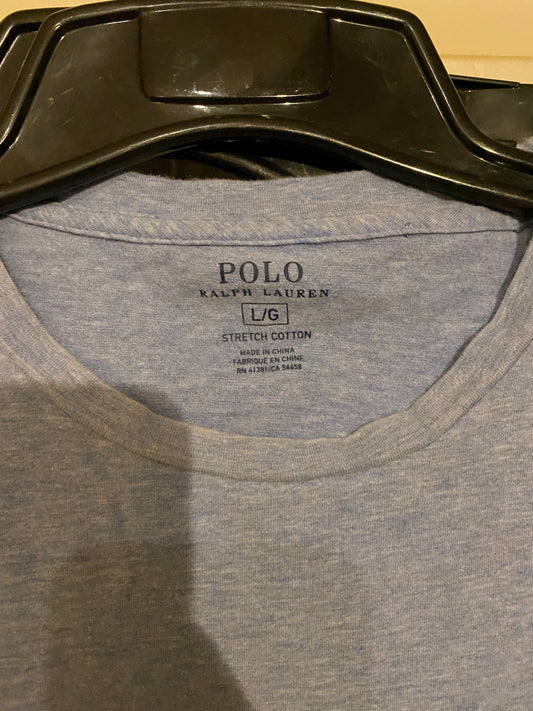 Polo Ralph Lauren Classic Fit Gray Pocket T Shirt Size Large