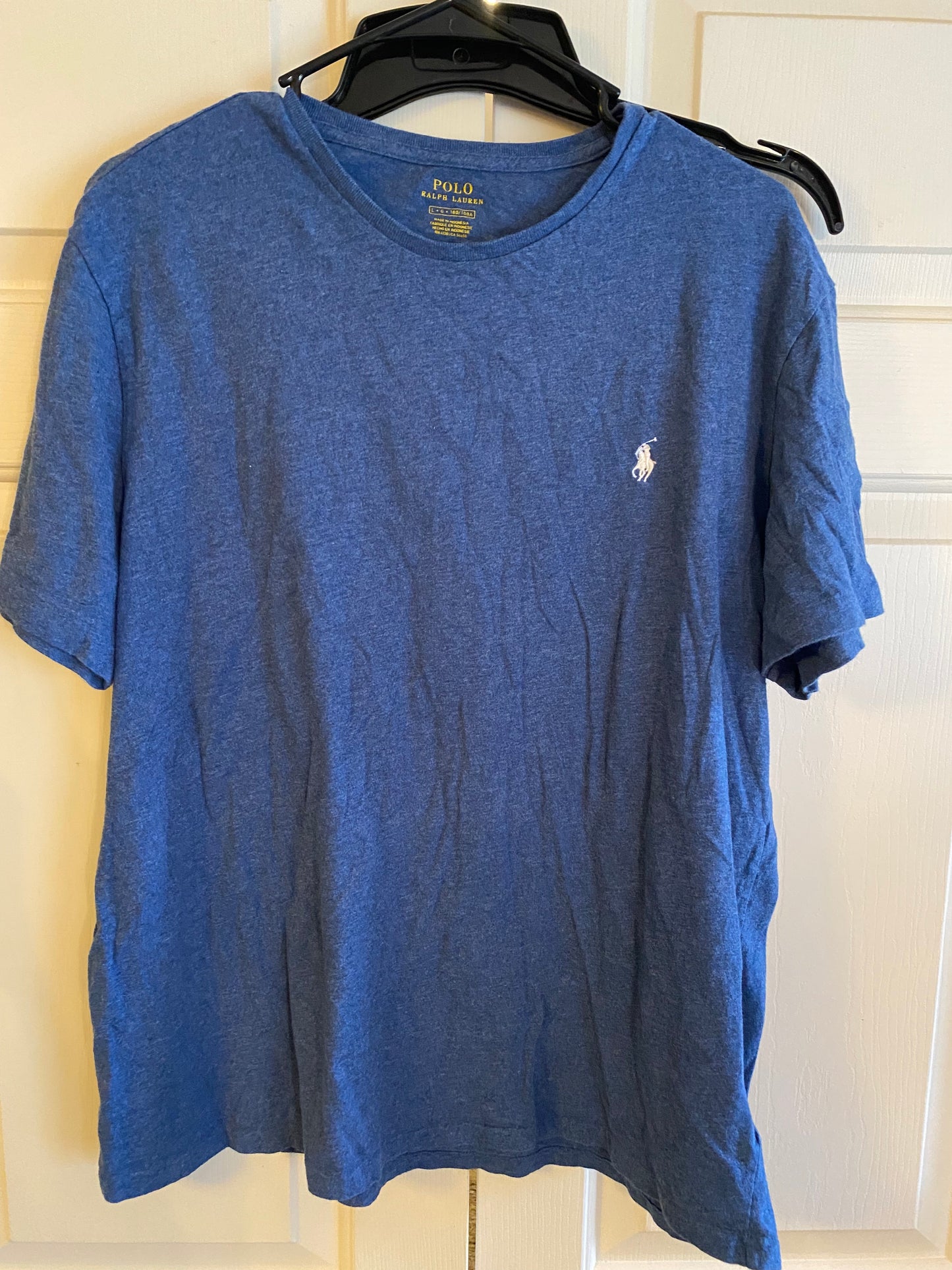 Polo Ralph Lauren Navy Classic Fit Cotton T-Shirt Sz Large L with Logo