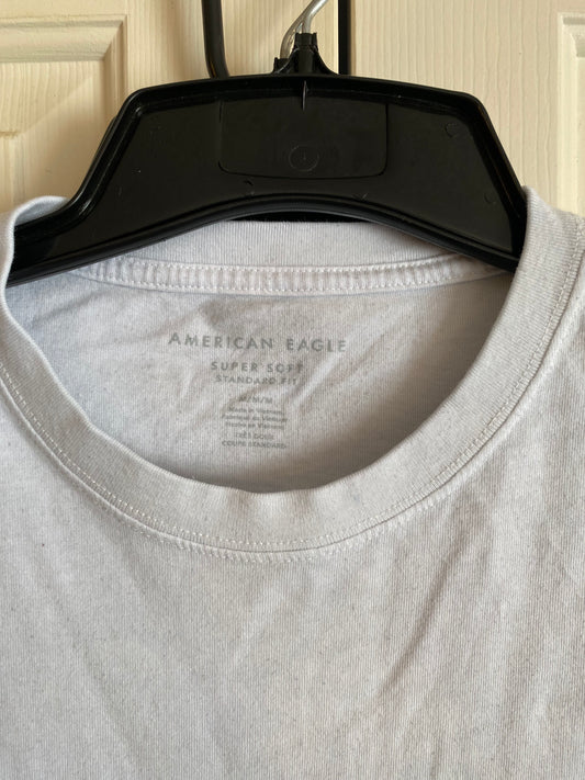 American Eagle Super Soft White T-Shirt Size Medium M With Logo