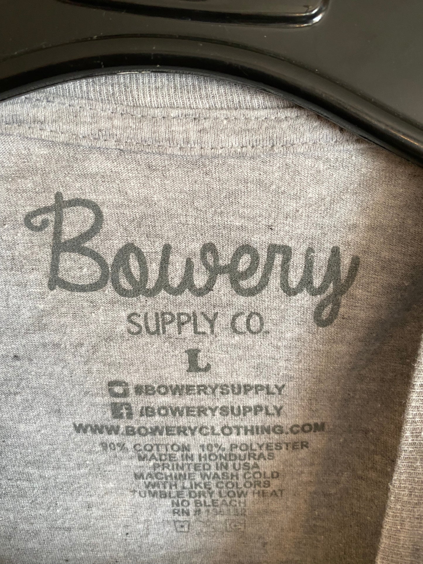 Bowery Supply Co "They Don't Want Me Lifting...Short Sleeve T-Shirt Tee Large L