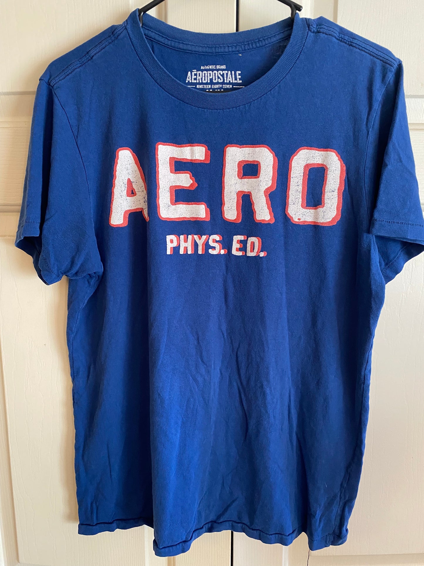 Aeropostale AERO "PHYS. ED. Blue short sleeve t-shirt Size M Medium