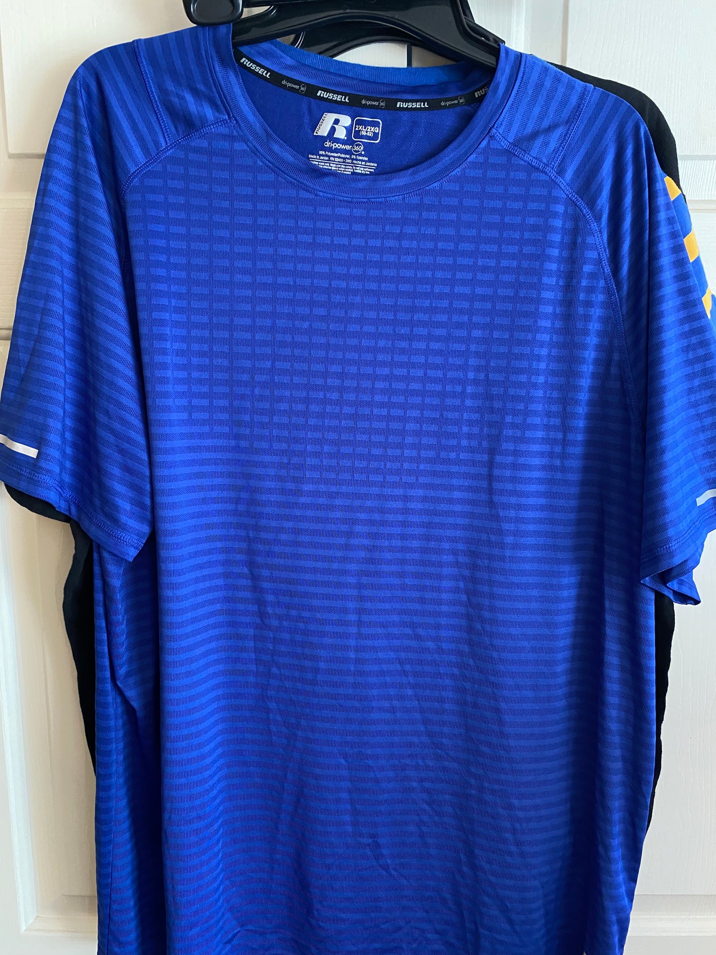Russell Dri-Power 360 Active Fashion T-Shirt Size 2XL/2XG (50-52) Purple Blue