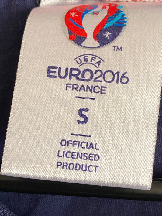 England Soccer Small (S) T-Shirt UEFA Euro 2016 France England