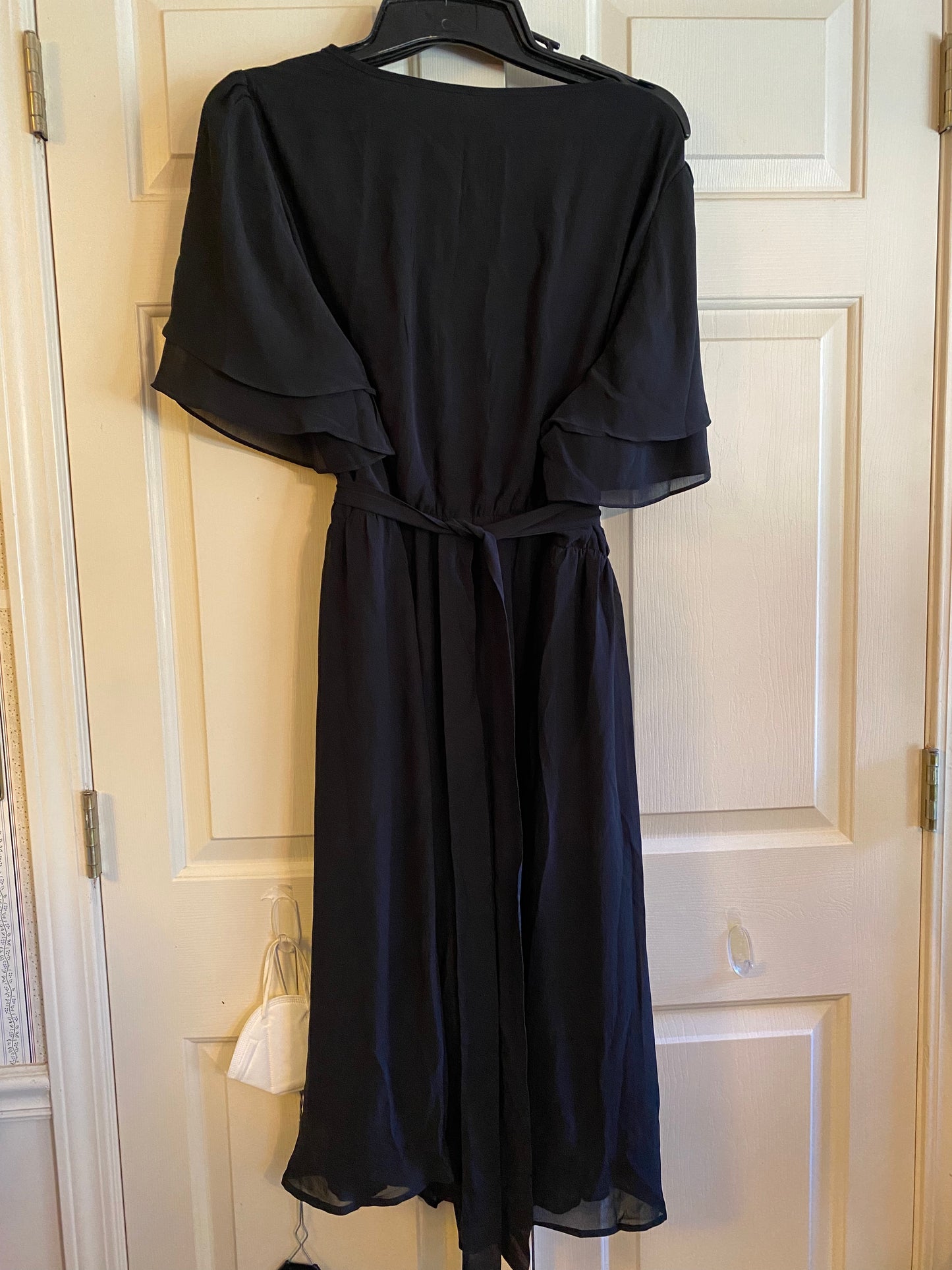 Pinup Fashion Women's Size 20W Chiffon Keyhole Neck Short Sleeve Elegant Dress