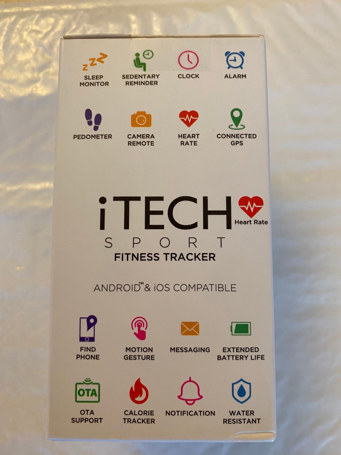 iTECH Sport Fitness Tracker With Extra Strap - Water Resistant