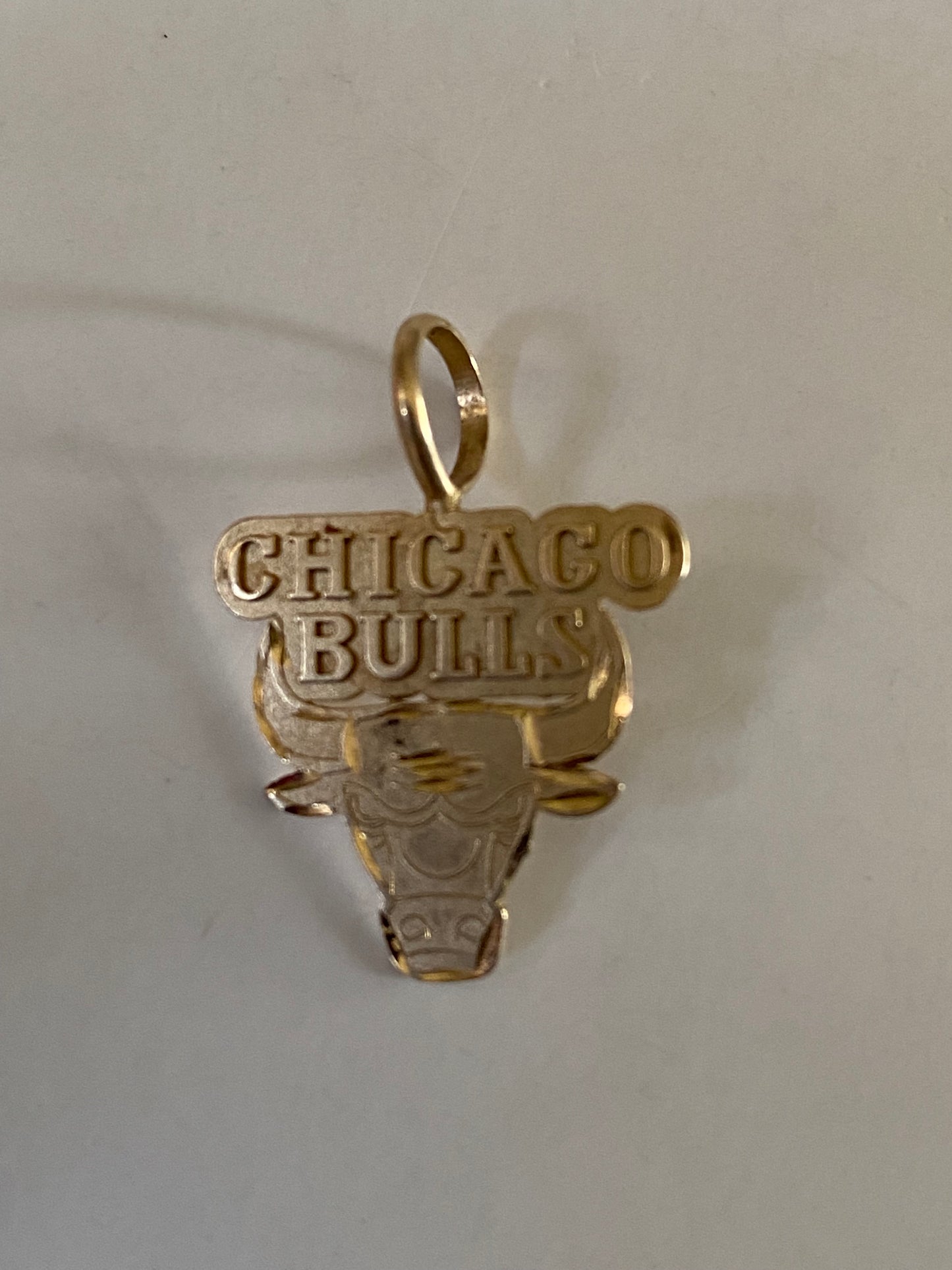 Vintage 14k Yellow Gold Chicago Bulls Official Small Pendant