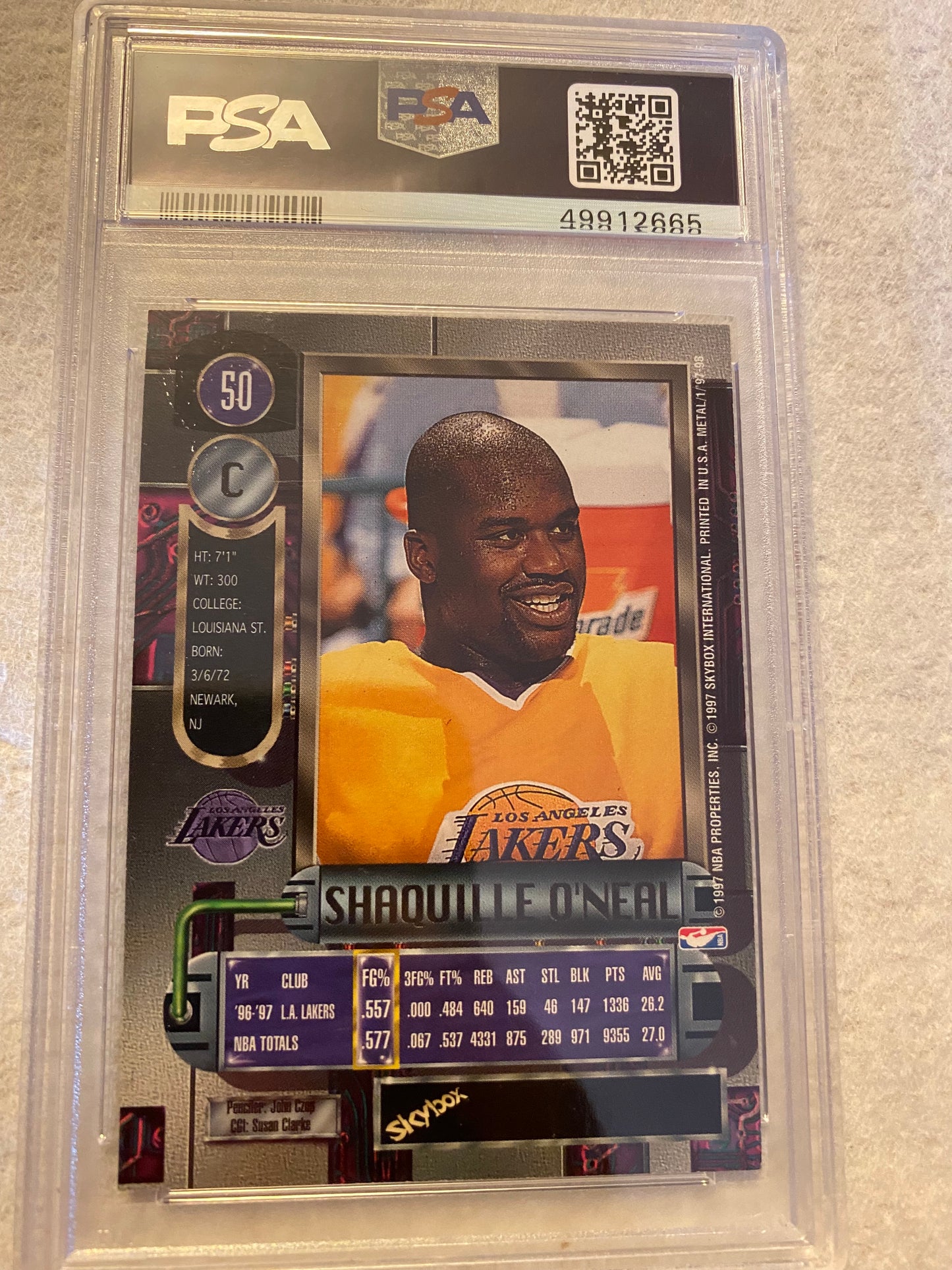 Shaquille O'Neil Sports Trading Cards