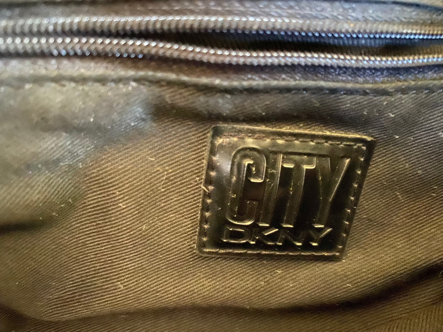 CITY DKNY Small Black Nylon Shoulder Bag. Style Is Right On Trend.