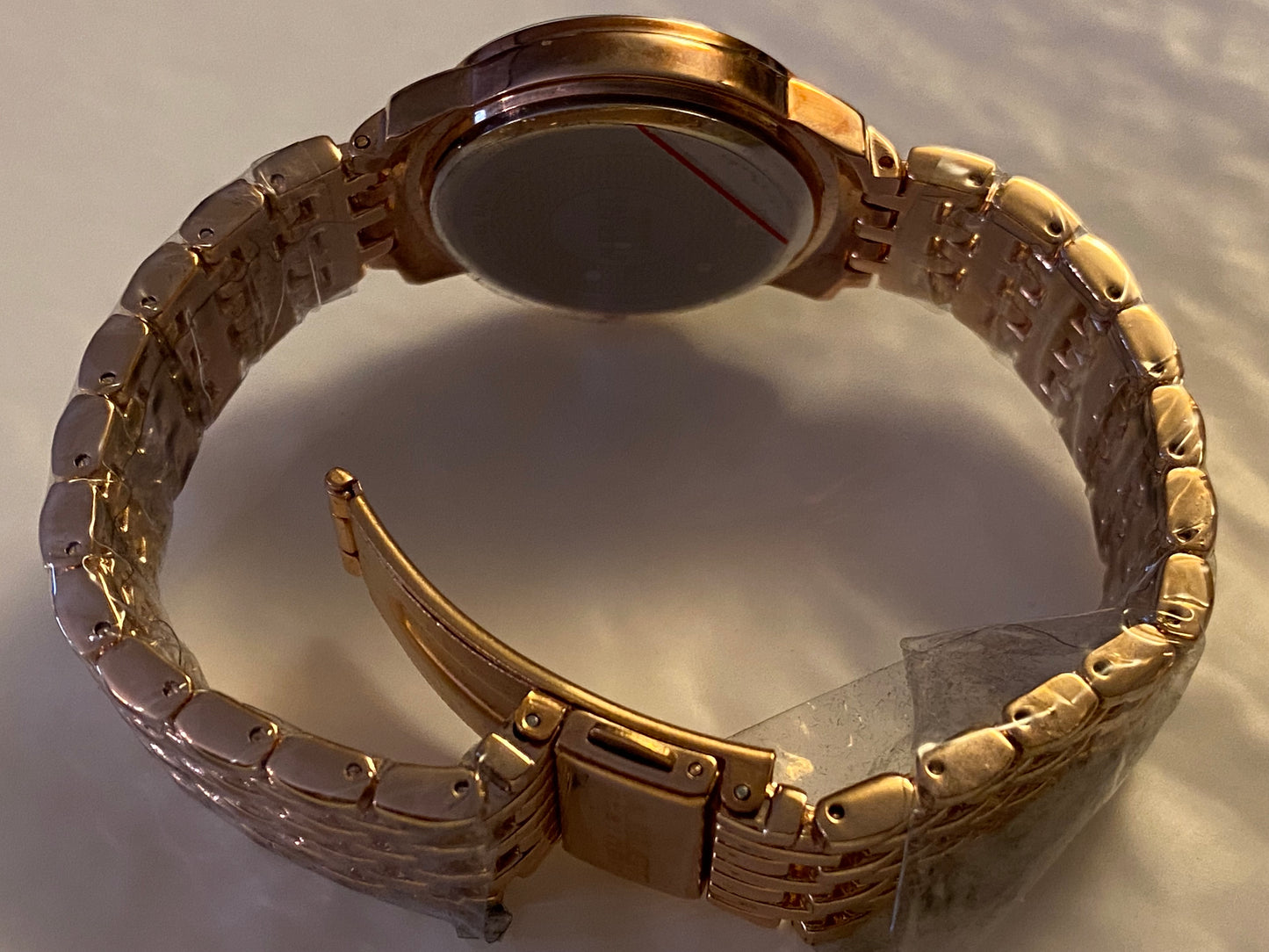 August Steiner Swiss Quartz Diamond Markers Rosetone Womens ' Watch