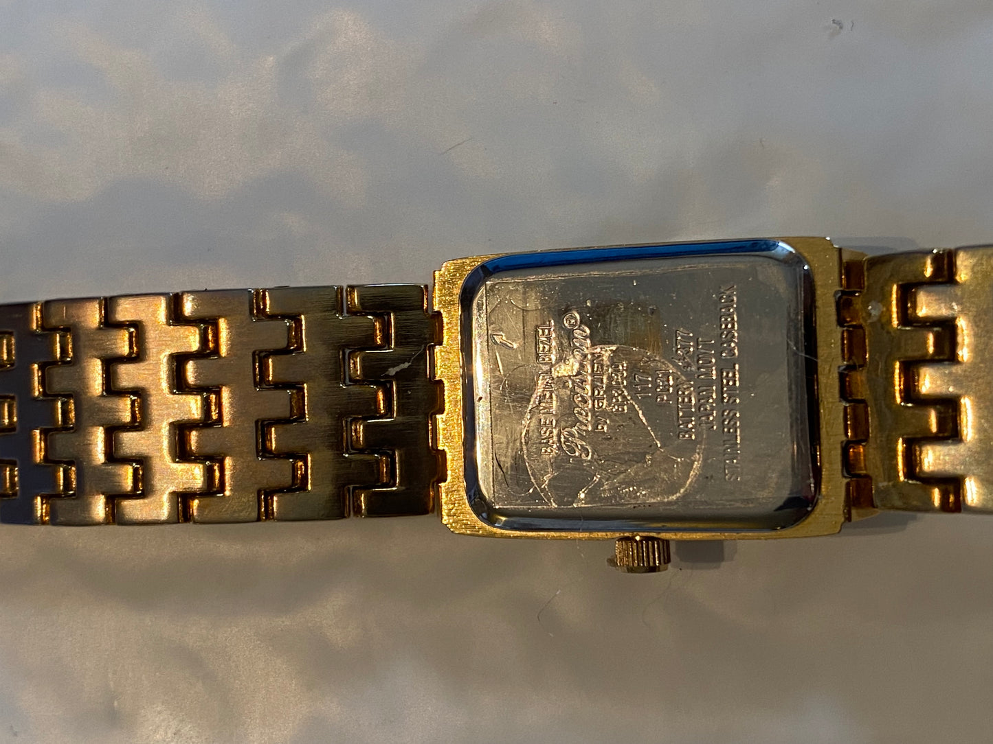 GRUEN Precision Quartz Gold plated Stainless Watch GP3039 - New Open Box