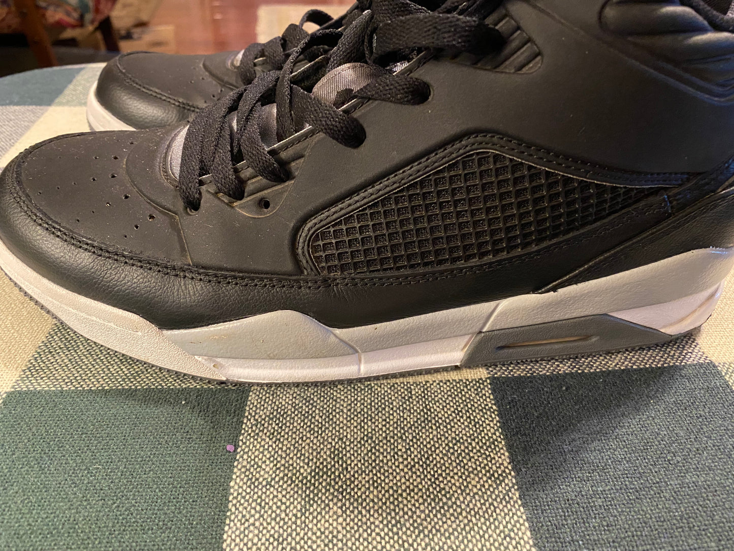 Air Jordan-"Flight Air Jordan" Shoes (sz. 9.5 men) Gray & White