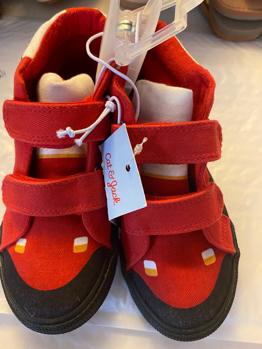 NEW Cat & Jack Toddler Boys 'Train' Red Sneakers