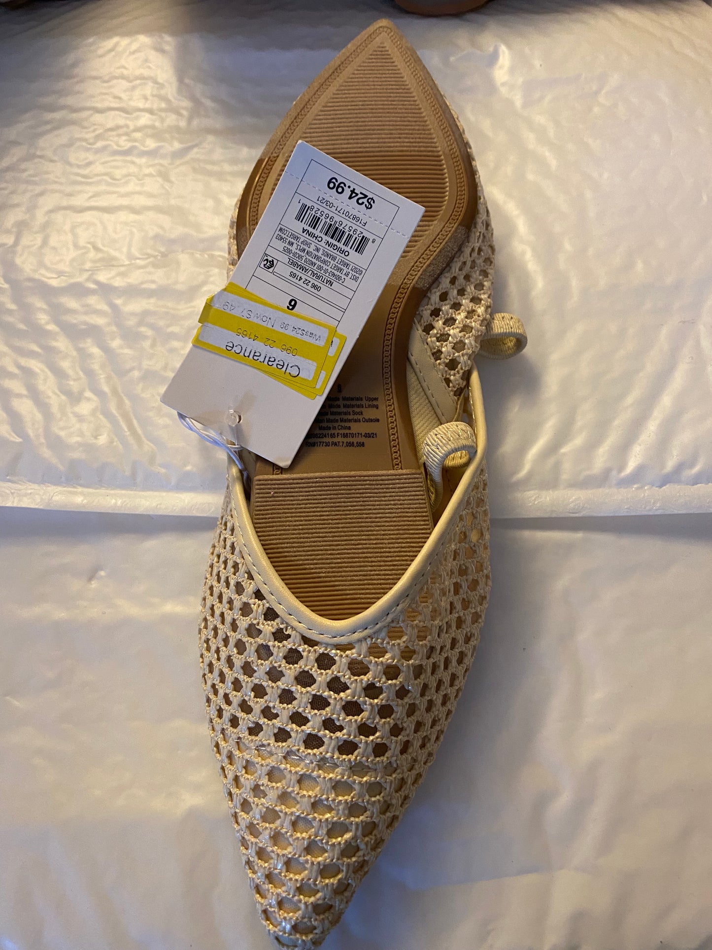 Women's Amabel Flats and Slip-Ons - A New Day Natural