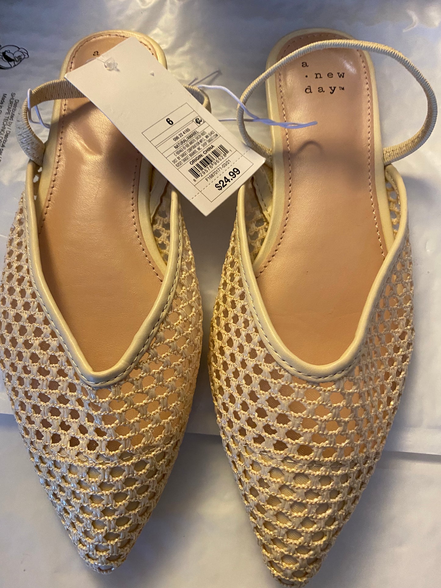Women's Amabel Flats and Slip-Ons - A New Day Natural