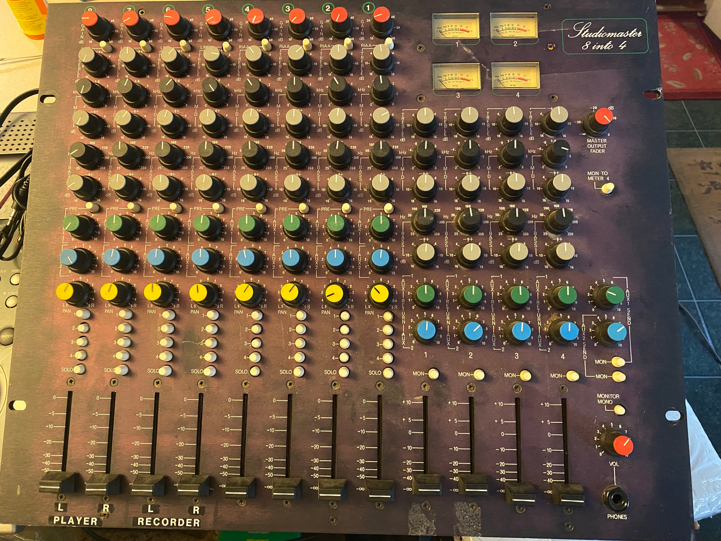 Studiomaster 8 into 4 Balanced Rackmount Mixer..Rare Vintage!