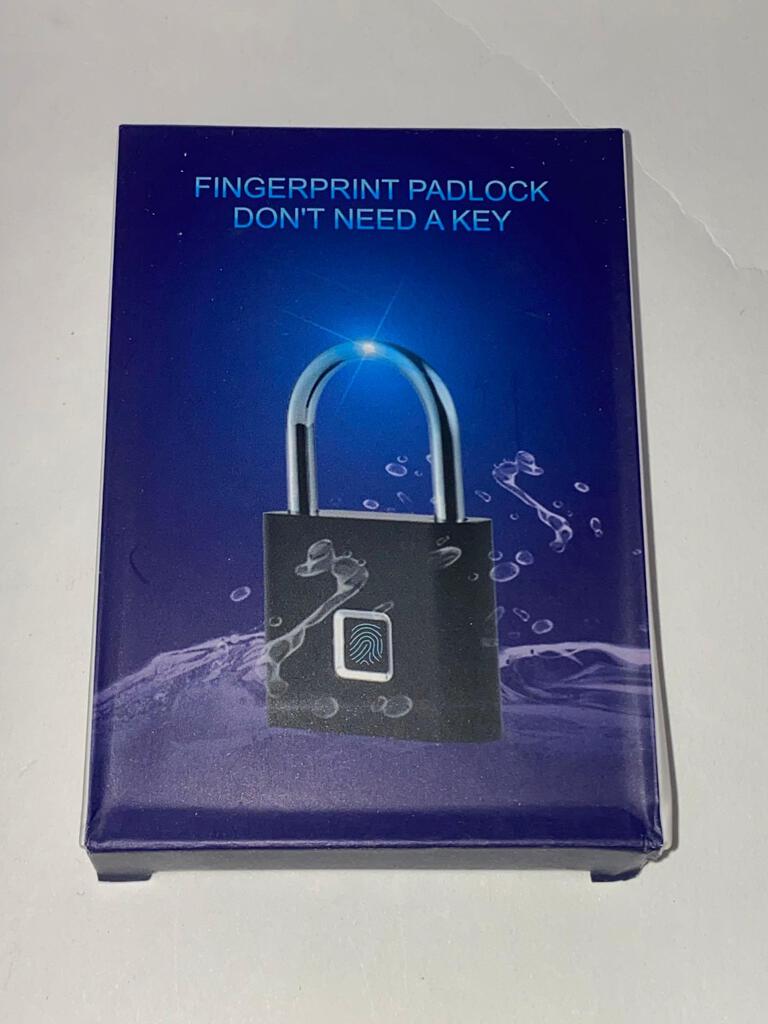 Fingerprint Padlock,AICase Ultra Light One Touch Open Fingerprint Lock with USB Charging for Gym, Sports, School Employee Locker,Fence, Suitcase,Bike No App, No Bluetooth