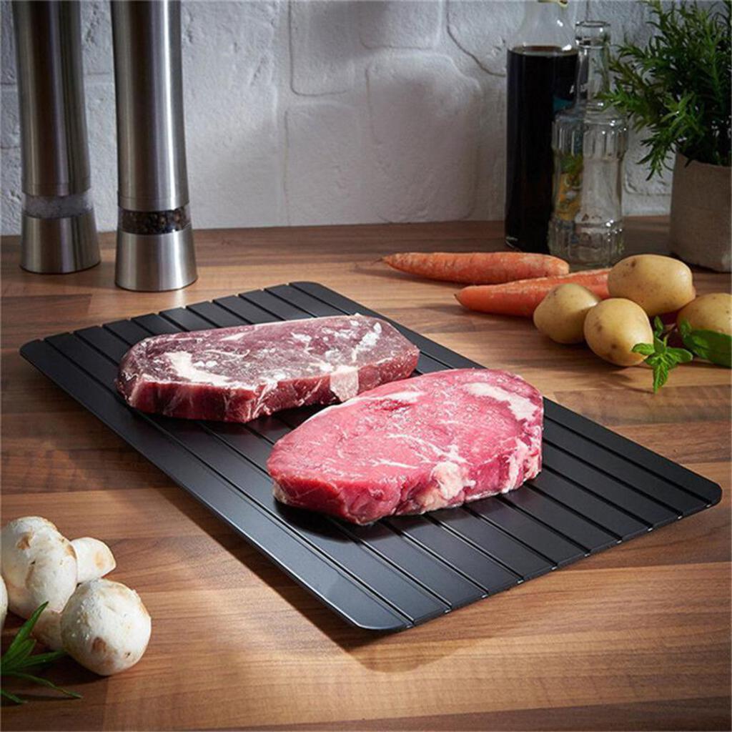 Rapid Thaw Defrosting Tray, Defrosting Tray for Frozen Meat, Thawing Plate