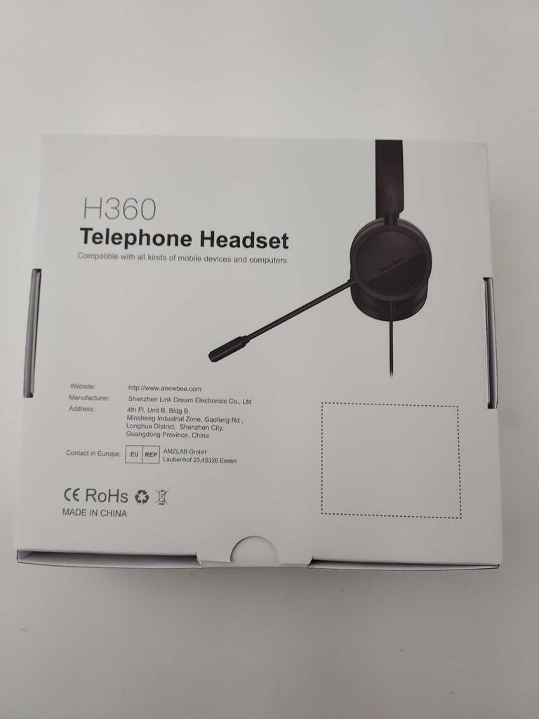 New Bee H360 3.5mm & USB Plug Headphone with Line Control Wired Business Headset