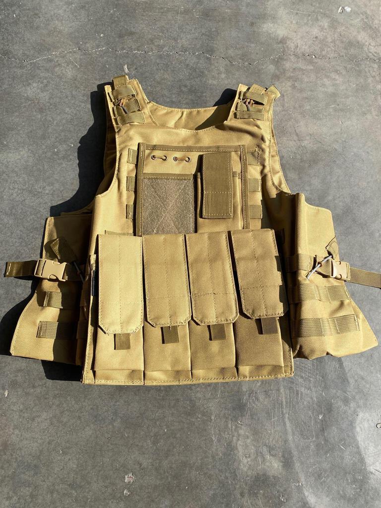 Gwendolyn Tactical Vest Outdoor Lightweight Combat Training Vest - Beige