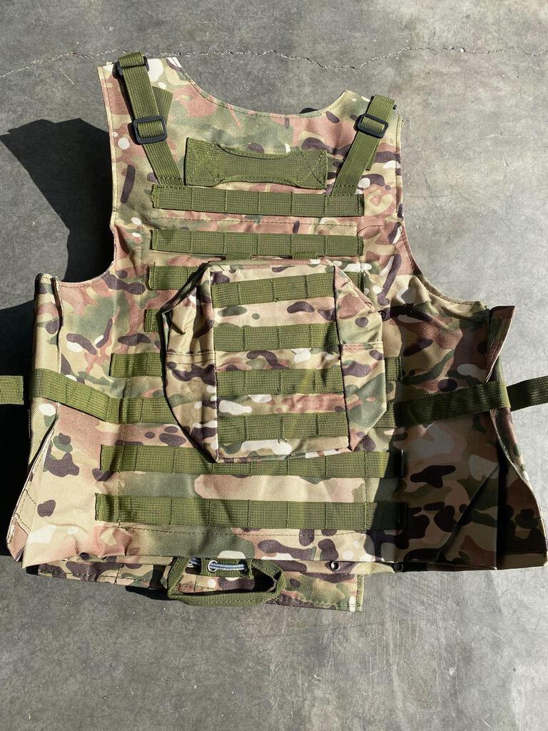 YAKEDA Tactical Vest Outdoor Ultra-Light Breathable Combat Training Cp Camouflage