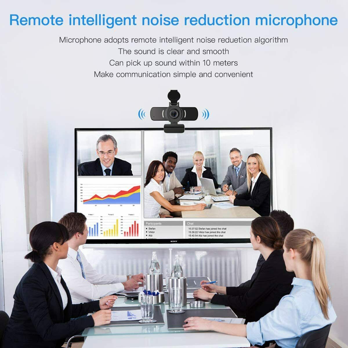 1080P USB Computer HD Webcam Video Camera Microphone Web Cam PC Mac Laptop Zoom