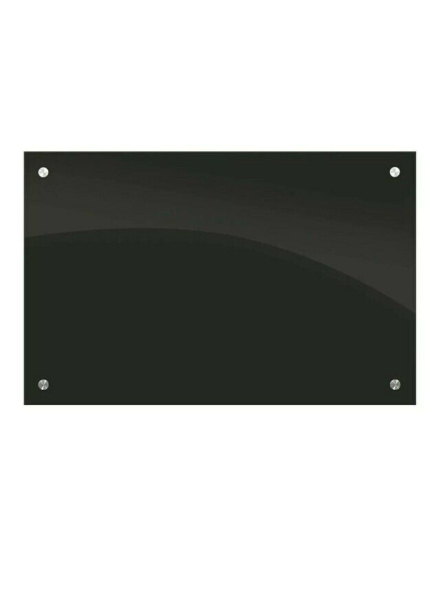 Best-Rite Magne-Rite Presidential Trim Wall Mounted Whiteboard, Black - PreOwned