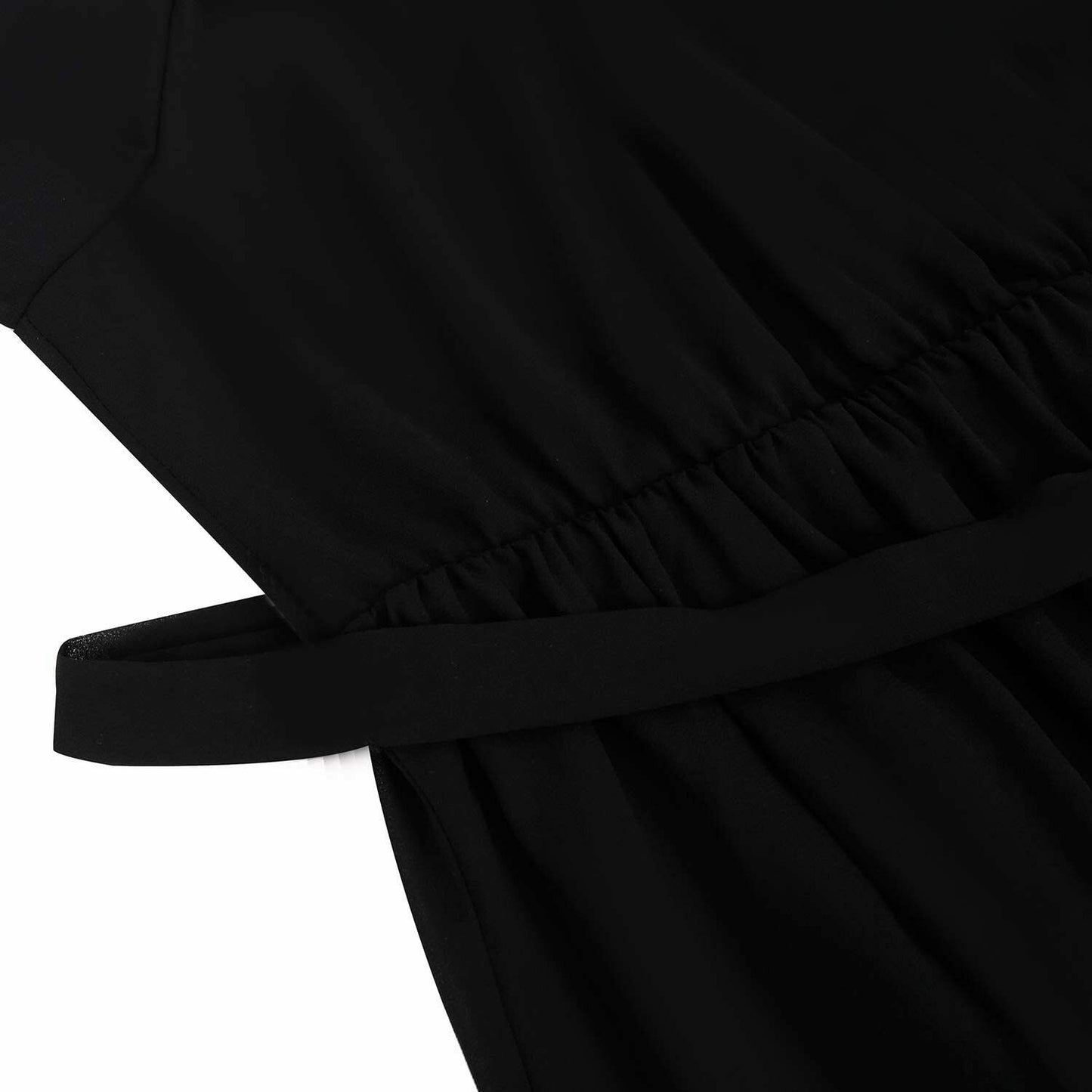 Pinup Fashion Women's Size 20W Chiffon Keyhole Neck Short Sleeve Elegant Dress