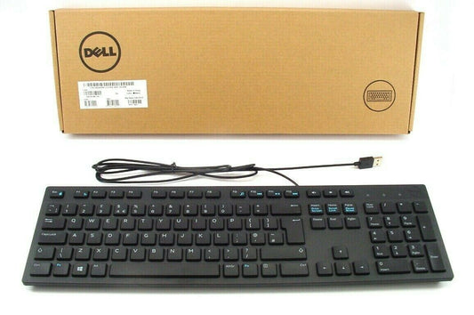 Dell KB216-BK Wired Keyboard, USB Wired Ultra Thin Full Size Keyboard