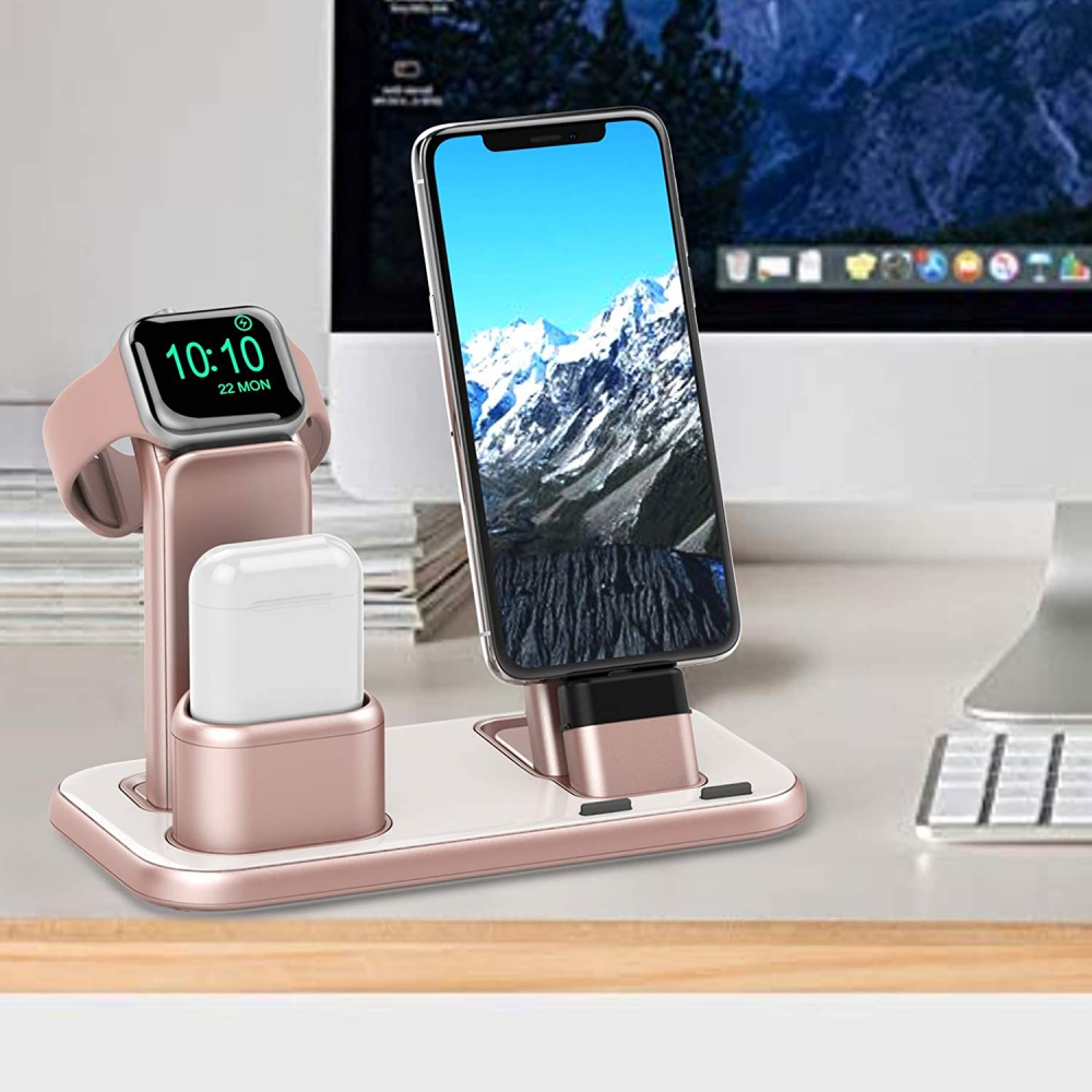 BEACOO Upgraded 3 in 1 Charging Stand - Series iWatch 6/5/4/3/2/1 iPhone