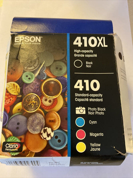Epson 410XL Black High Capacity/Photo Black and Color Standard Capacity Ink...