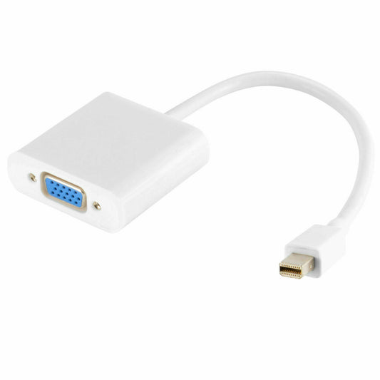 Pre-Owned Thunderbolt Mini Display Port DP To VGA Cable Adapter for Apple iMac & Mac Mini